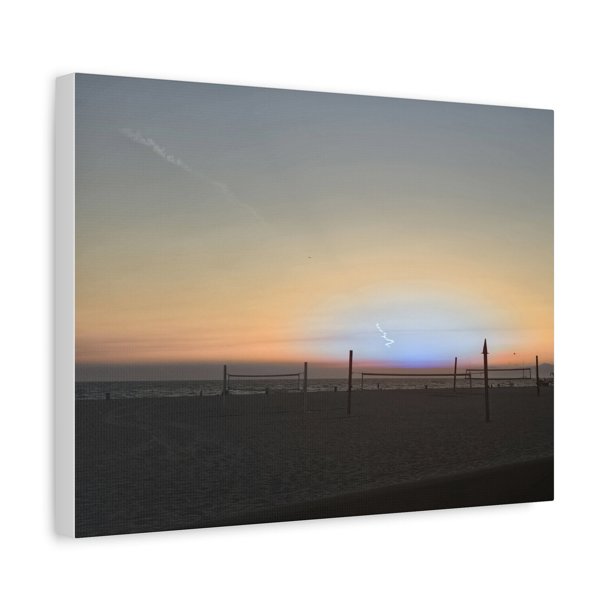 Rare Blue Flash After Beach Volleyball Canvas Print