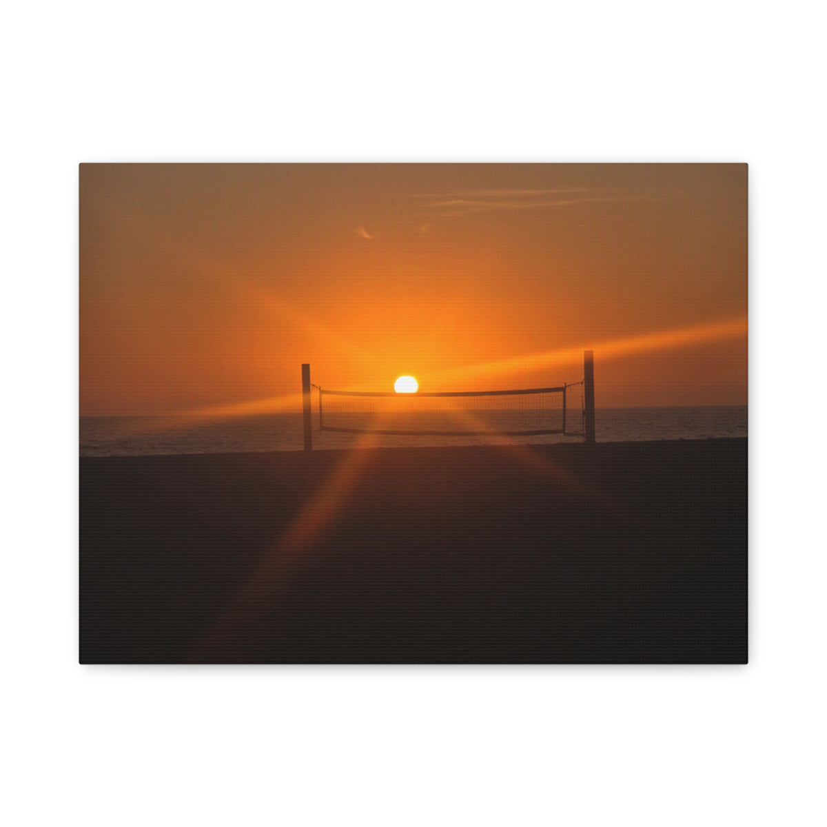 Beachfront Sunset Canvas Print