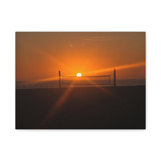 Beachfront Sunset Canvas Print
