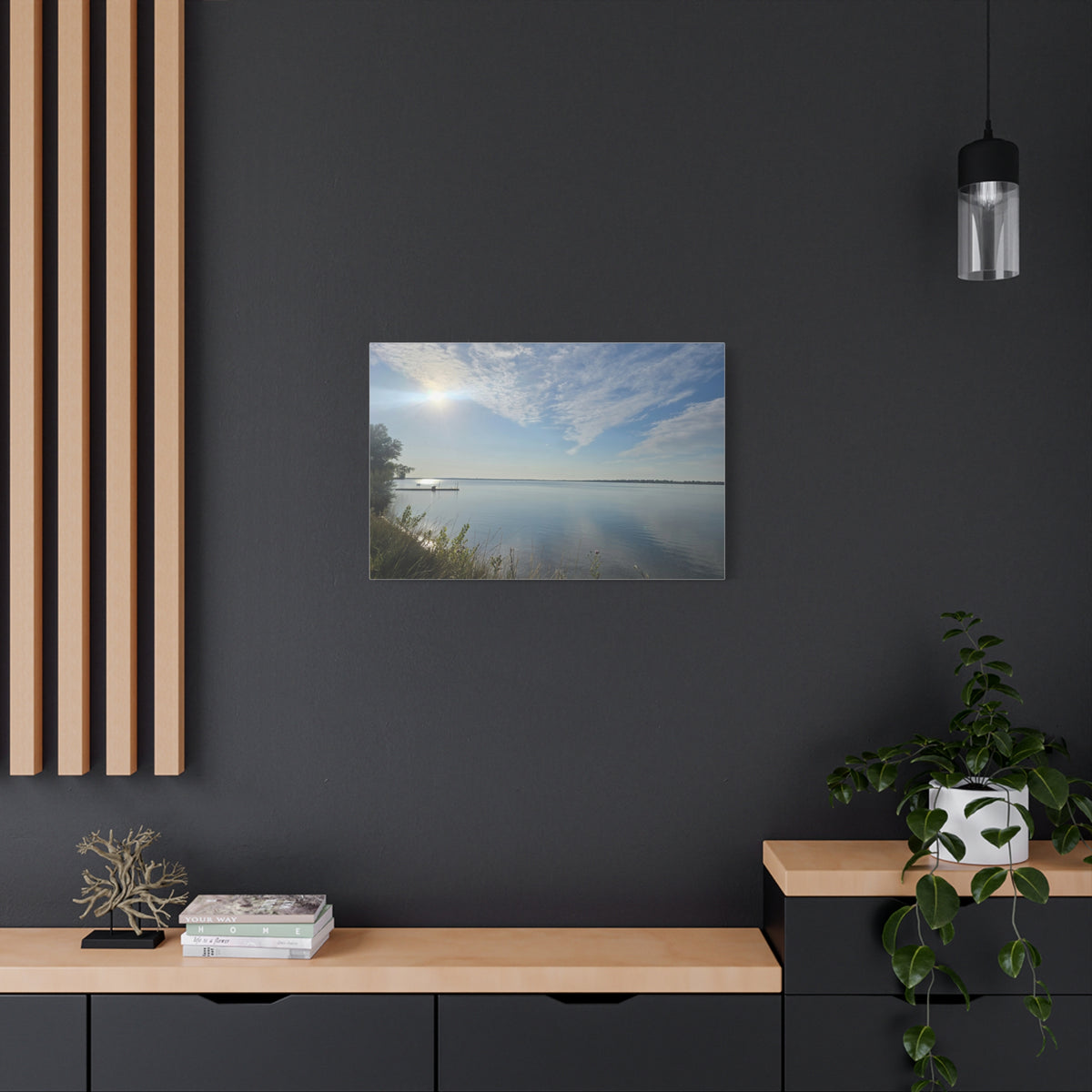Beautiful Waterfront Morning Canvas Print