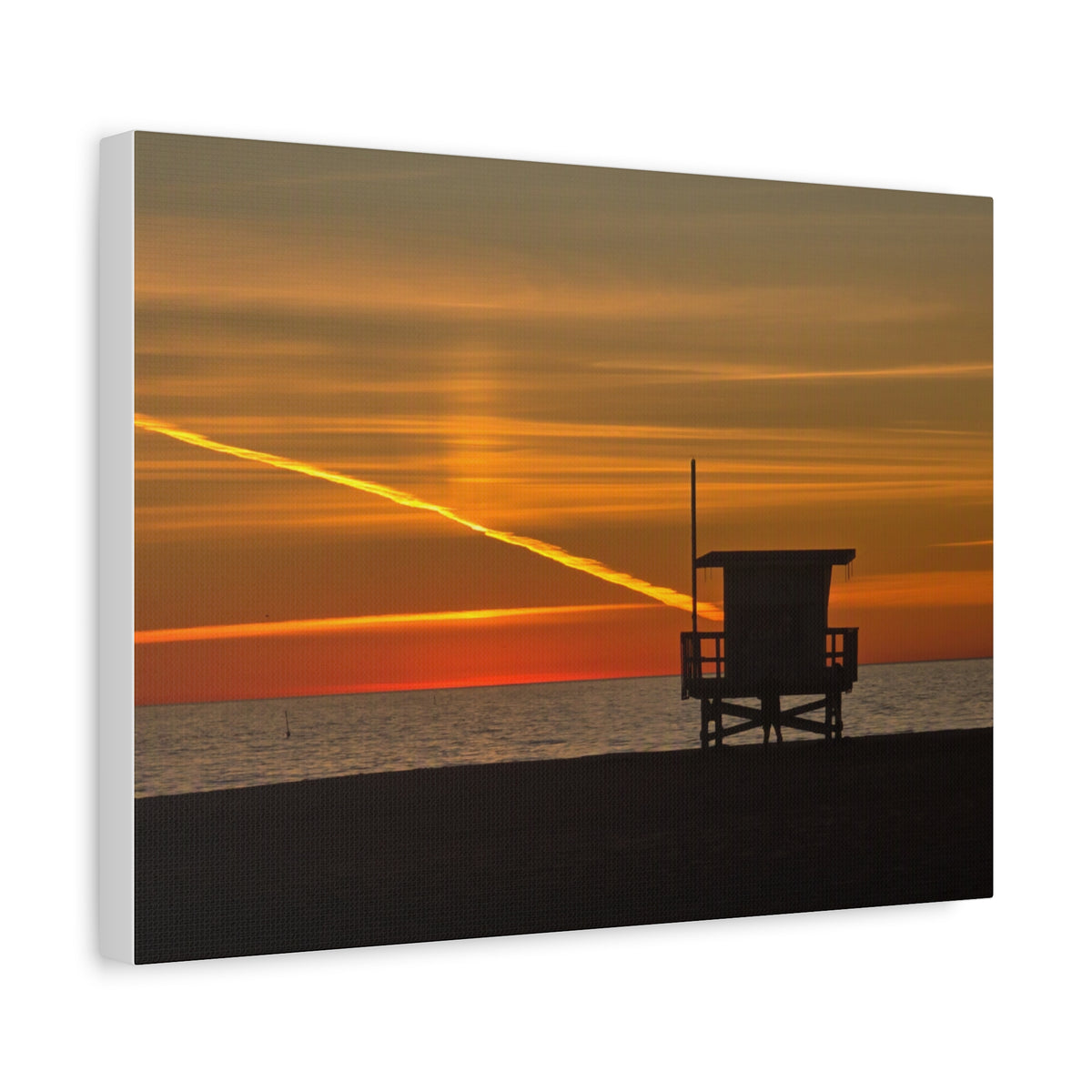 Thankful Sunset Beach Canvas Print