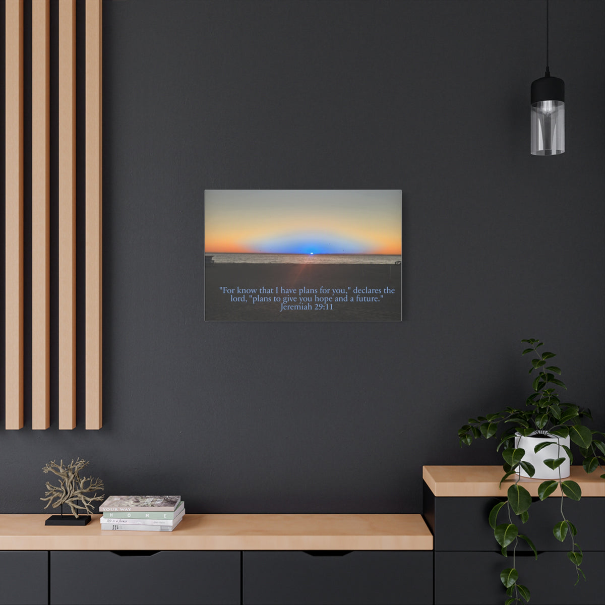 Jeremiah 29:11 Rare Blue Flash Canvas Print