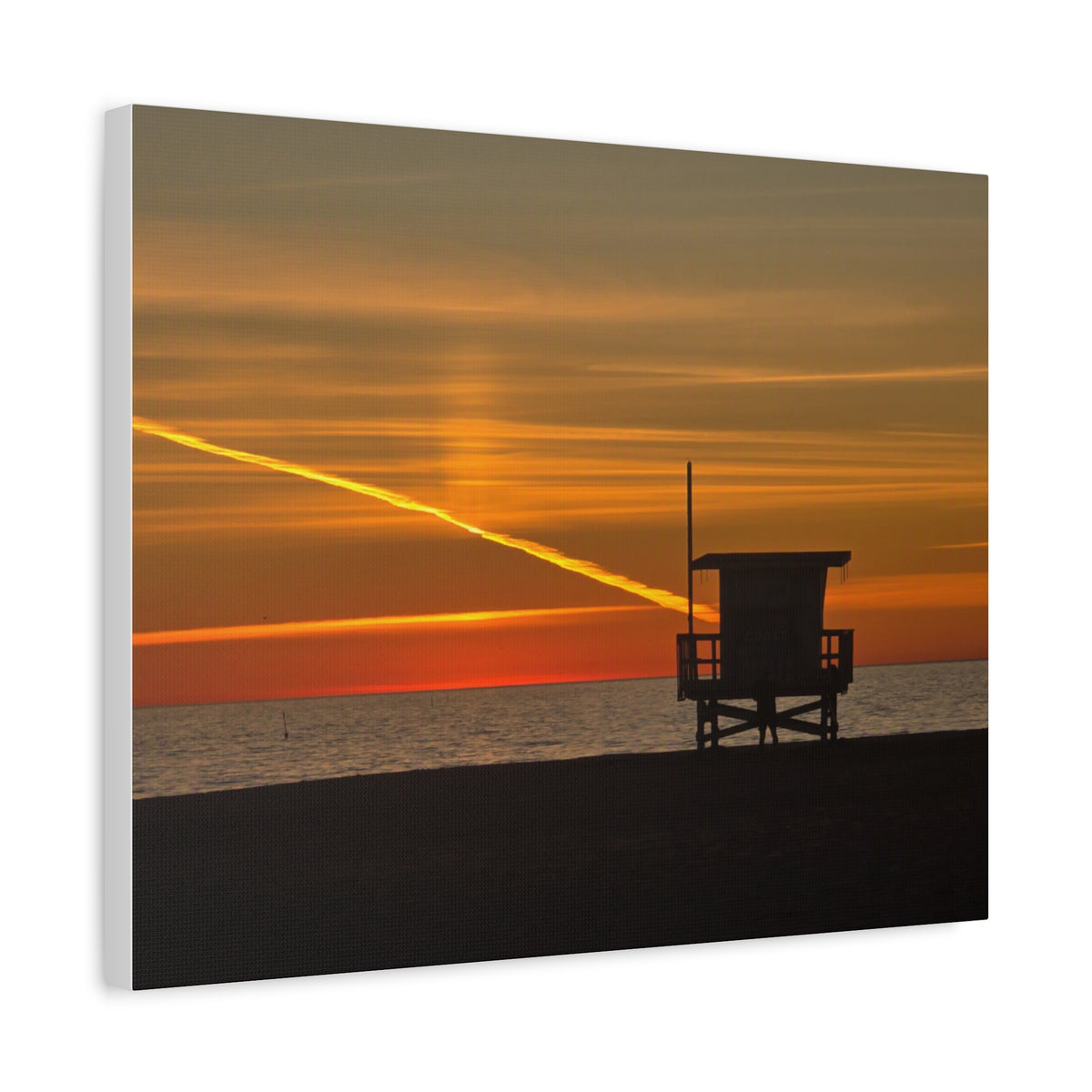Thankful Sunset Beach Canvas Print