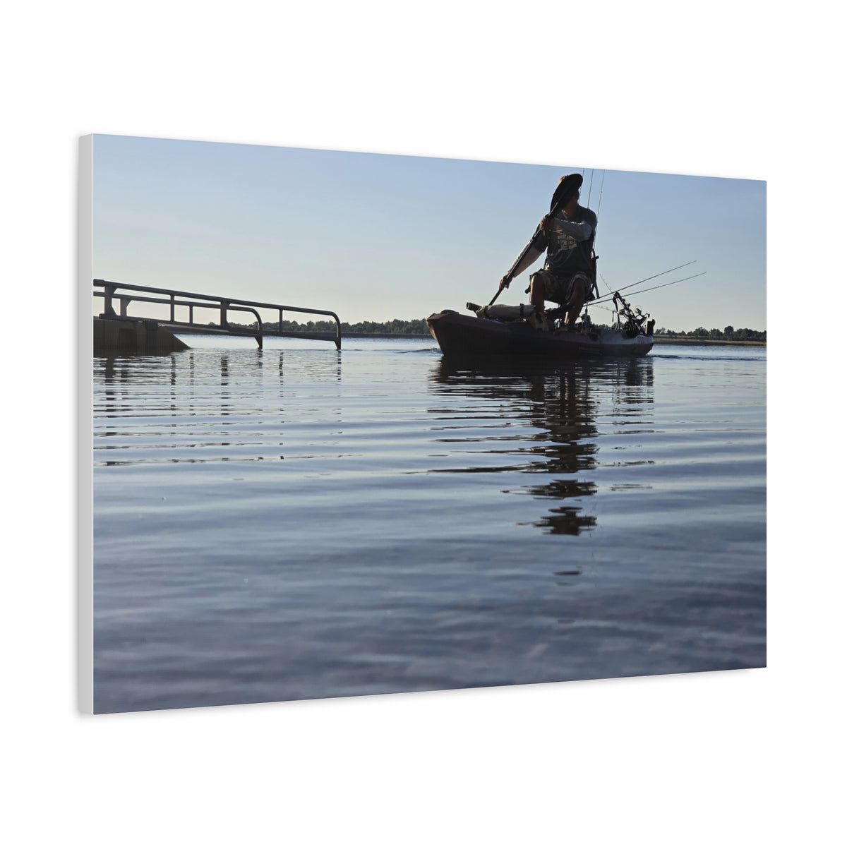 Nothing Beats Fishing Water View Canvas Print