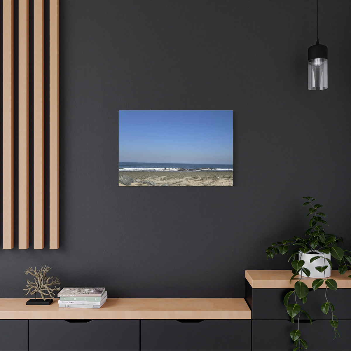 Peaceful Beach Sunset Canvas Print