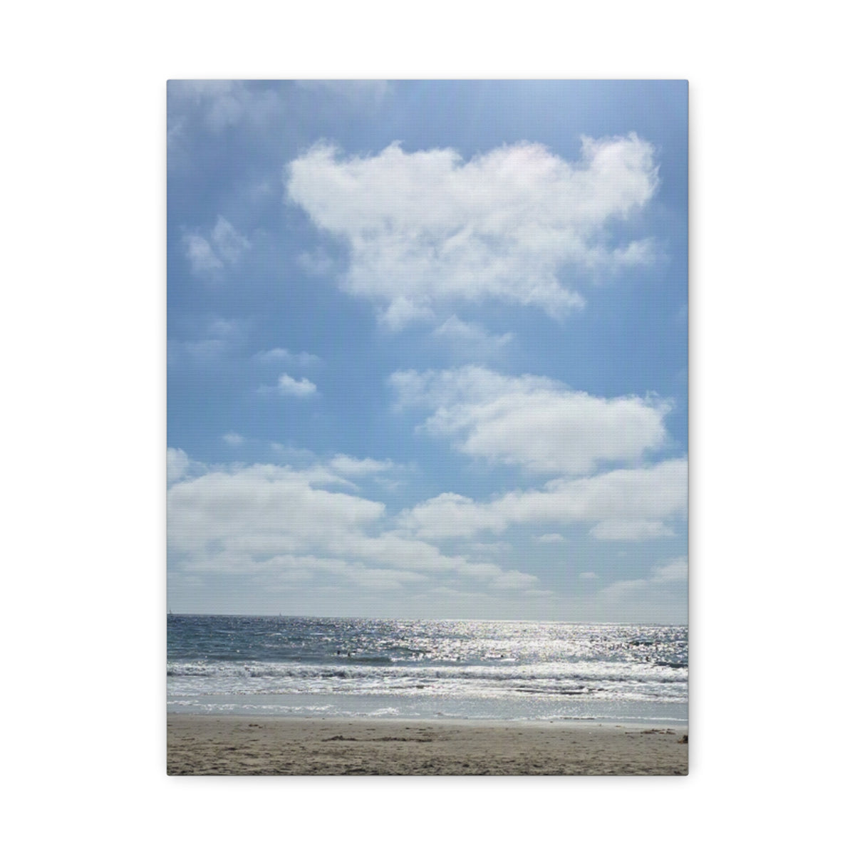 Beautiful Beachfront Day Canvas Print