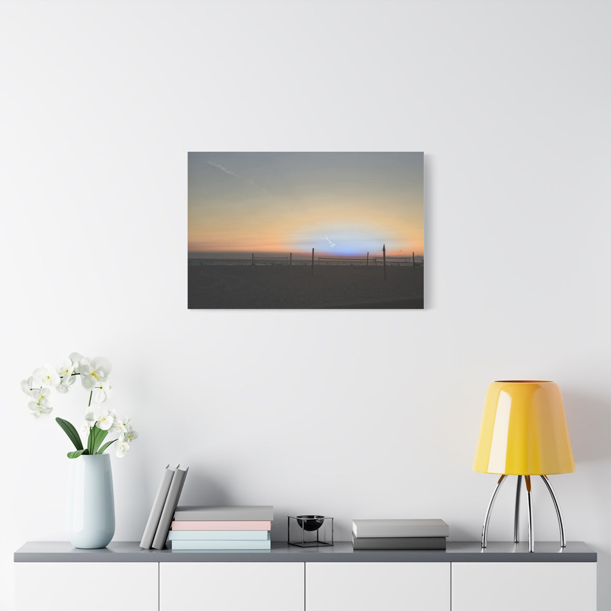 Rare Blue Flash After Beach Volleyball Canvas Print