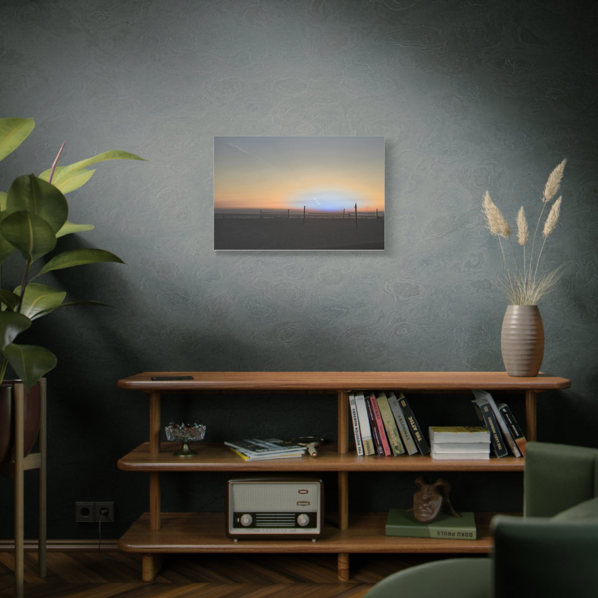 Rare Blue Flash After Beach Volleyball Canvas Print