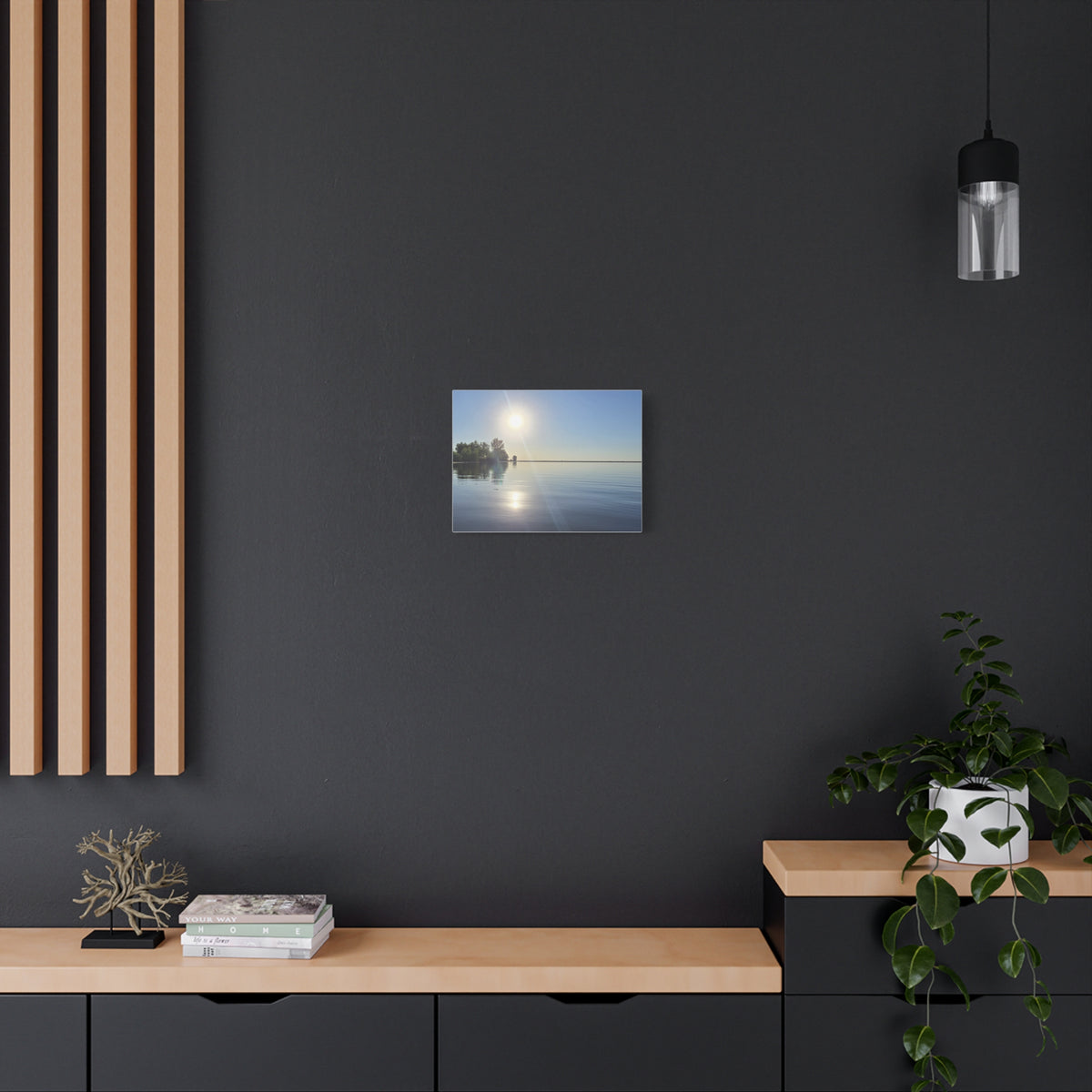Morning Waterfront View Canvas Print