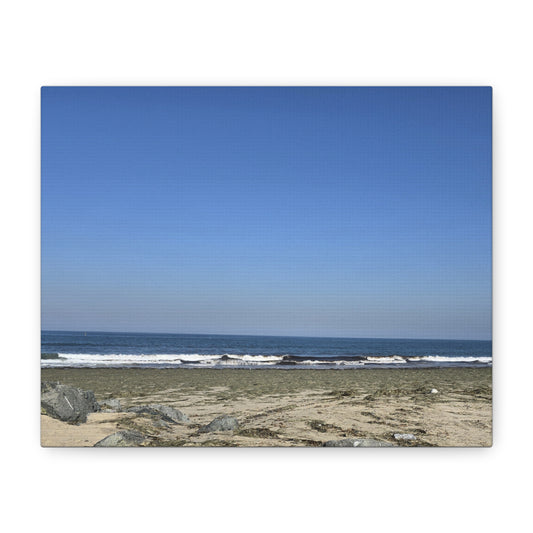 Peaceful Beach Sunset Canvas Print
