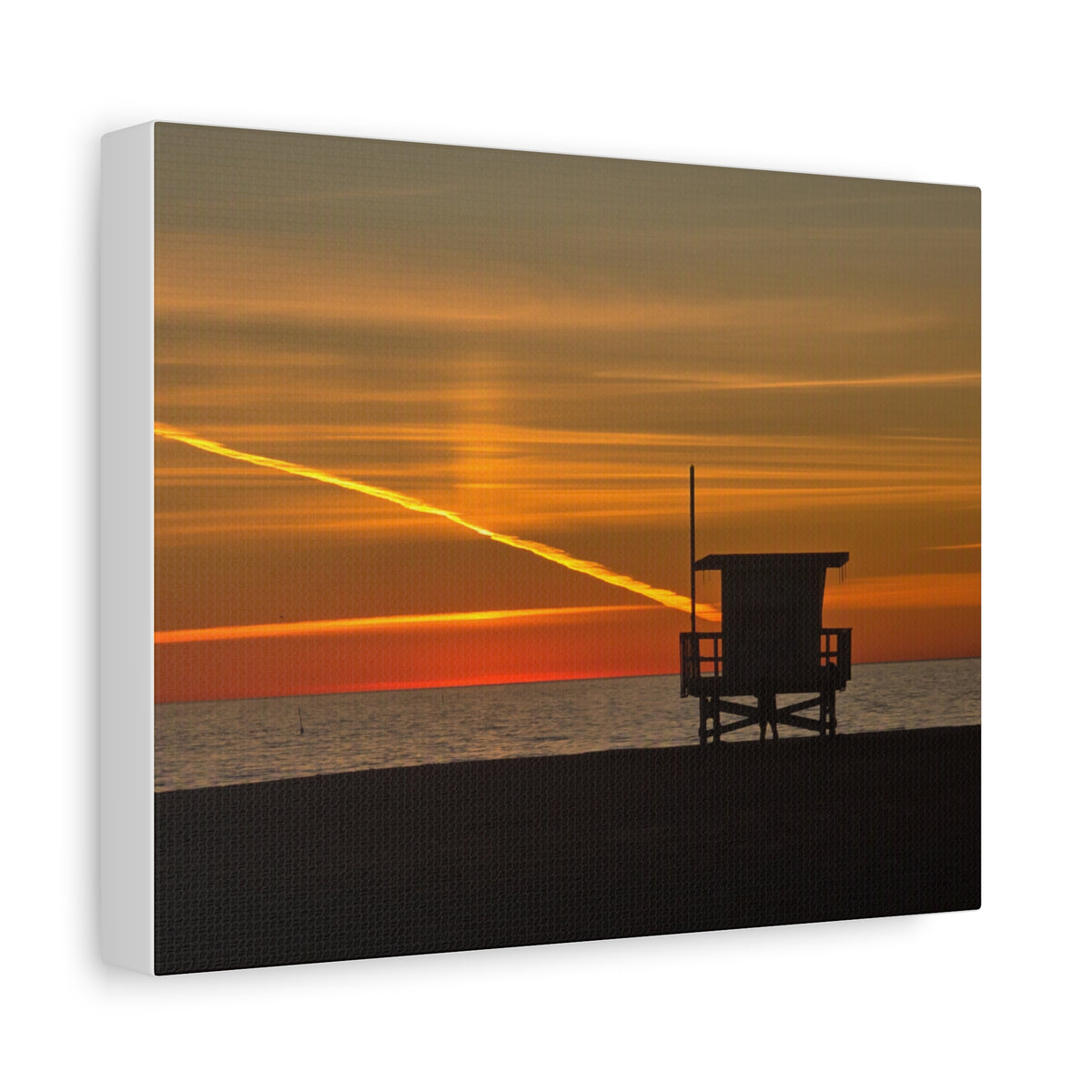 Thankful Sunset Beach Canvas Print