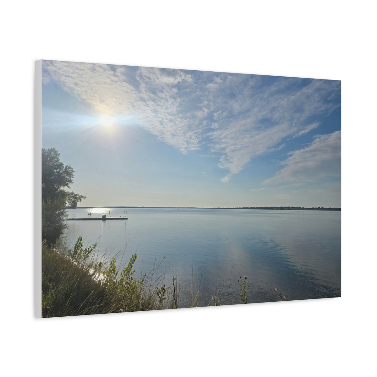 Beautiful Waterfront Morning Canvas Print