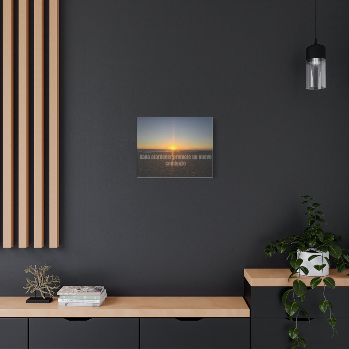 Cada Atardecer Promete un Nuevo Comienzo Canvas Print