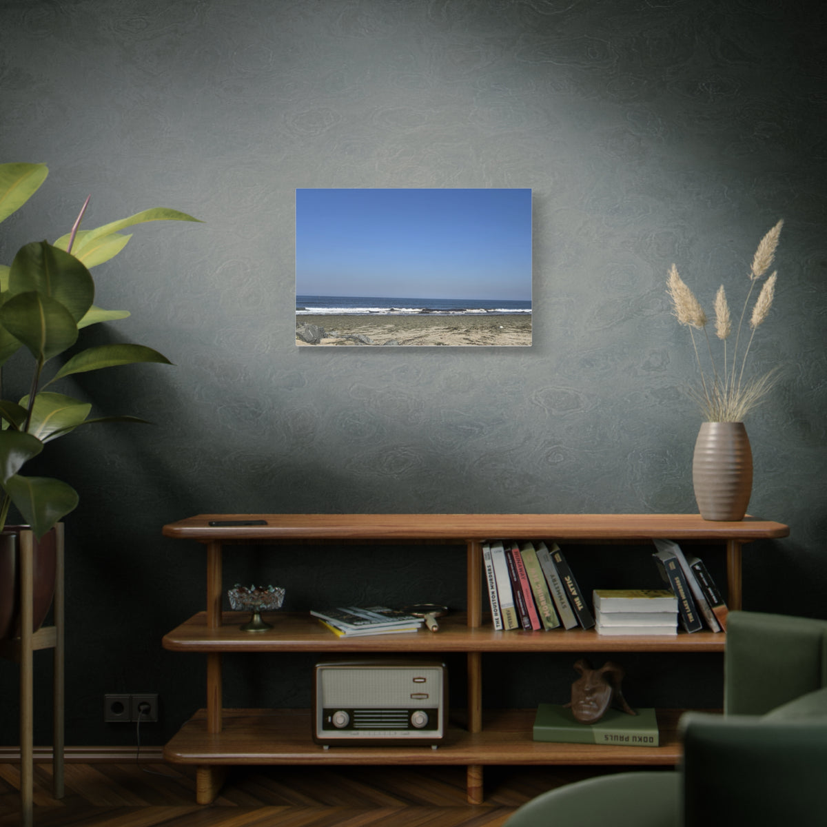Peaceful Beach Sunset Canvas Print
