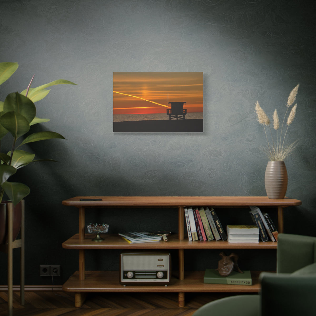Thankful Sunset Beach Canvas Print