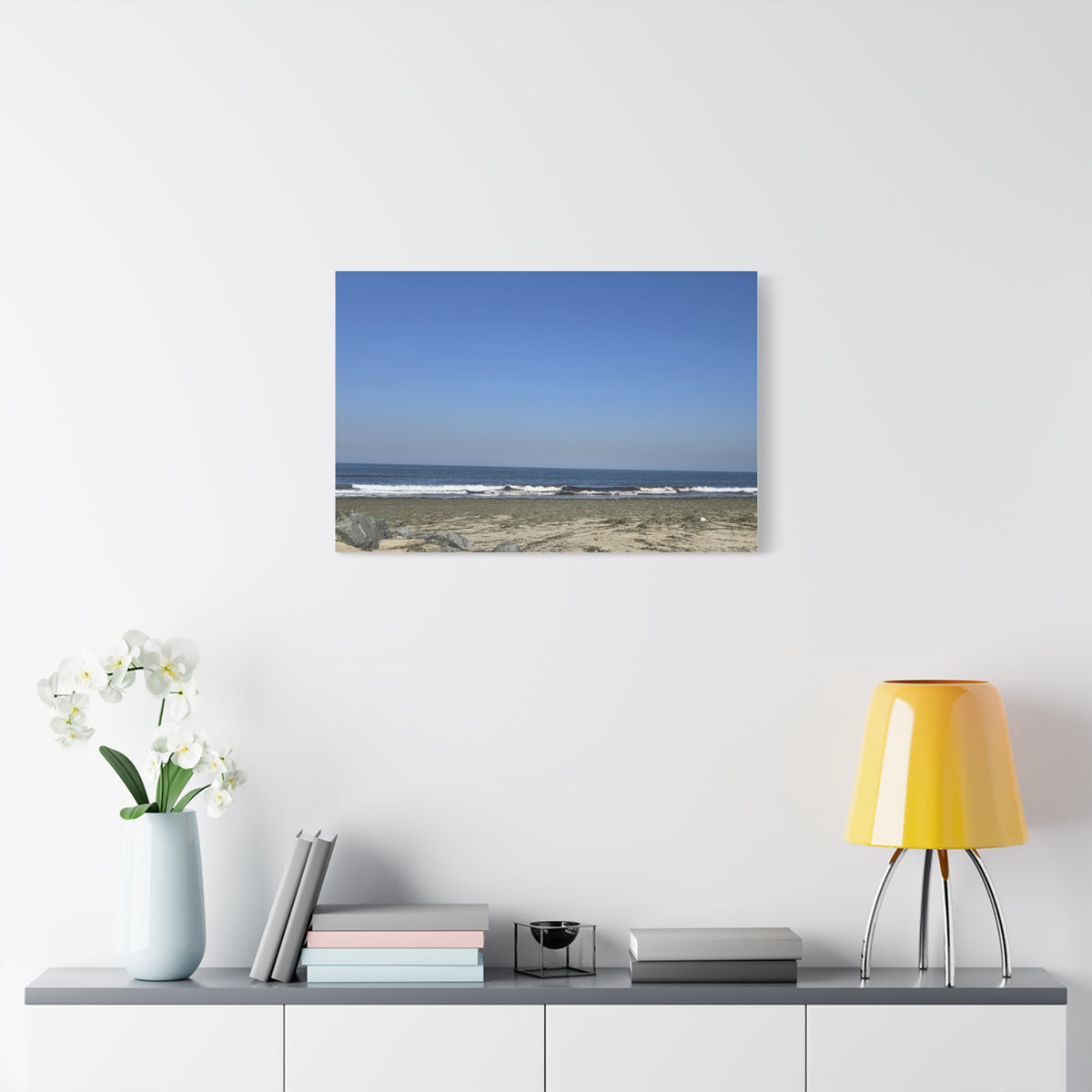 Peaceful Beach Sunset Canvas Print