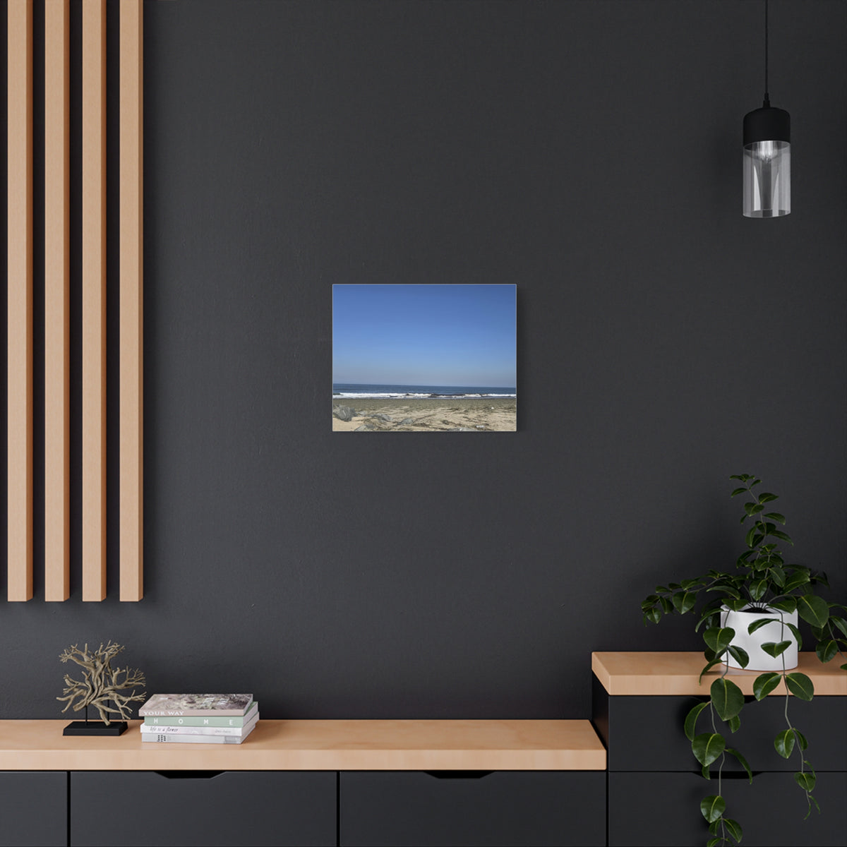 Peaceful Beach Sunset Canvas Print
