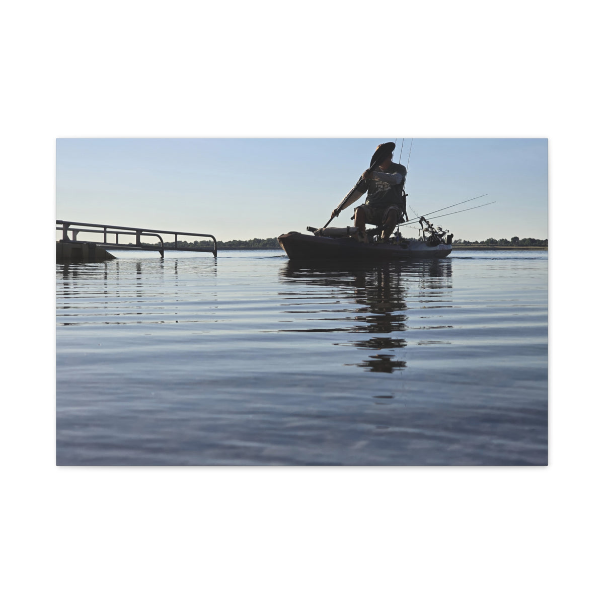 Nothing Beats Fishing Water View Canvas Print