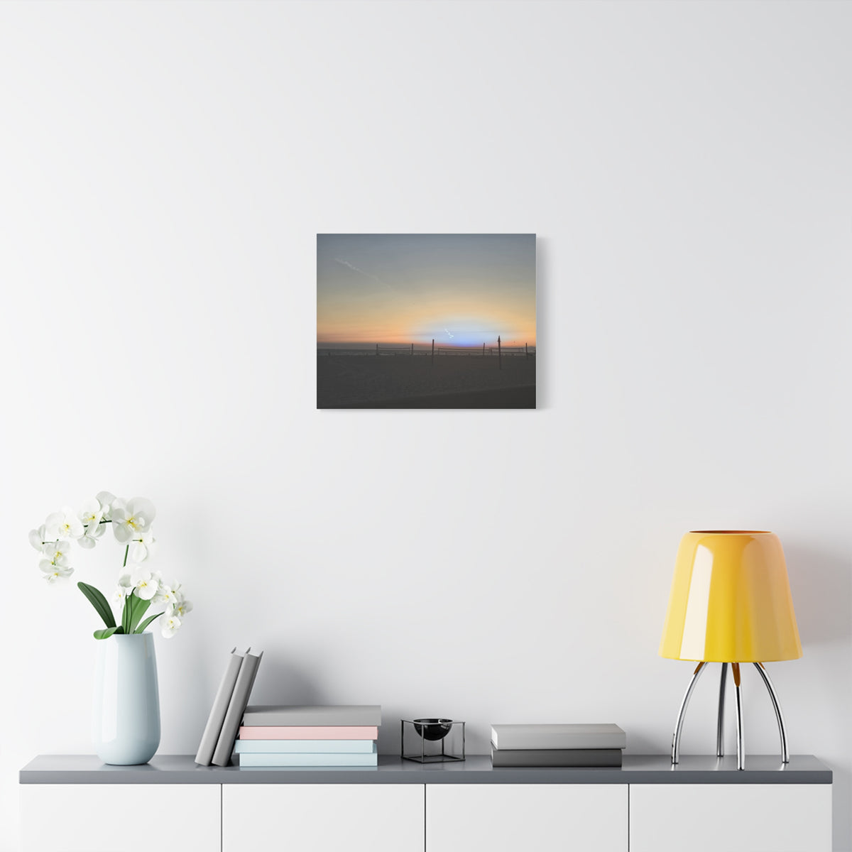 Rare Blue Flash After Beach Volleyball Canvas Print