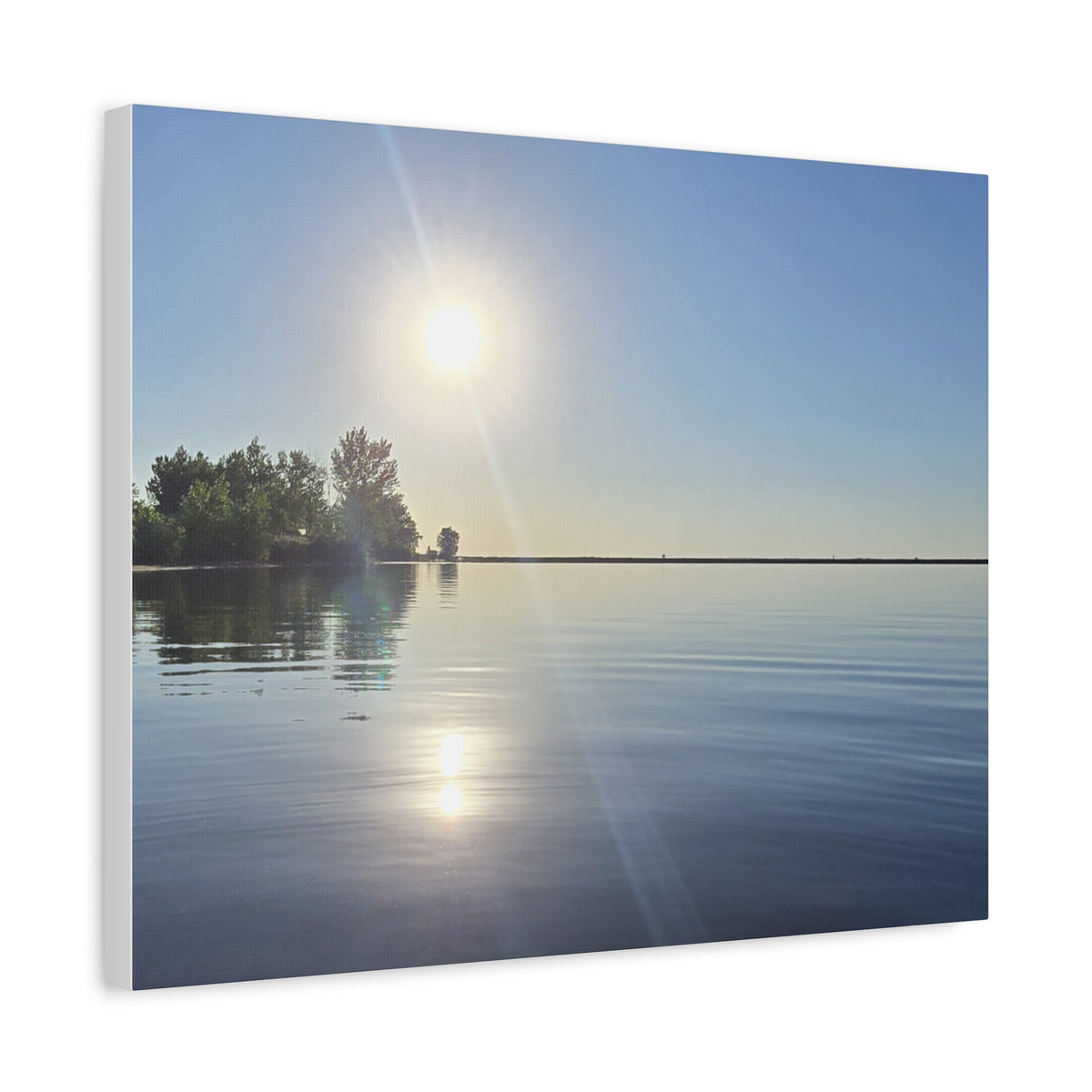Morning Waterfront View Canvas Print