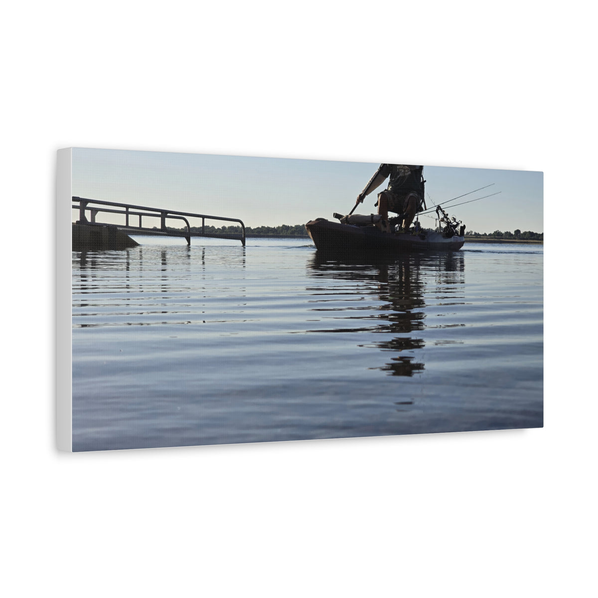 Nothing Beats Fishing Water View Canvas Print