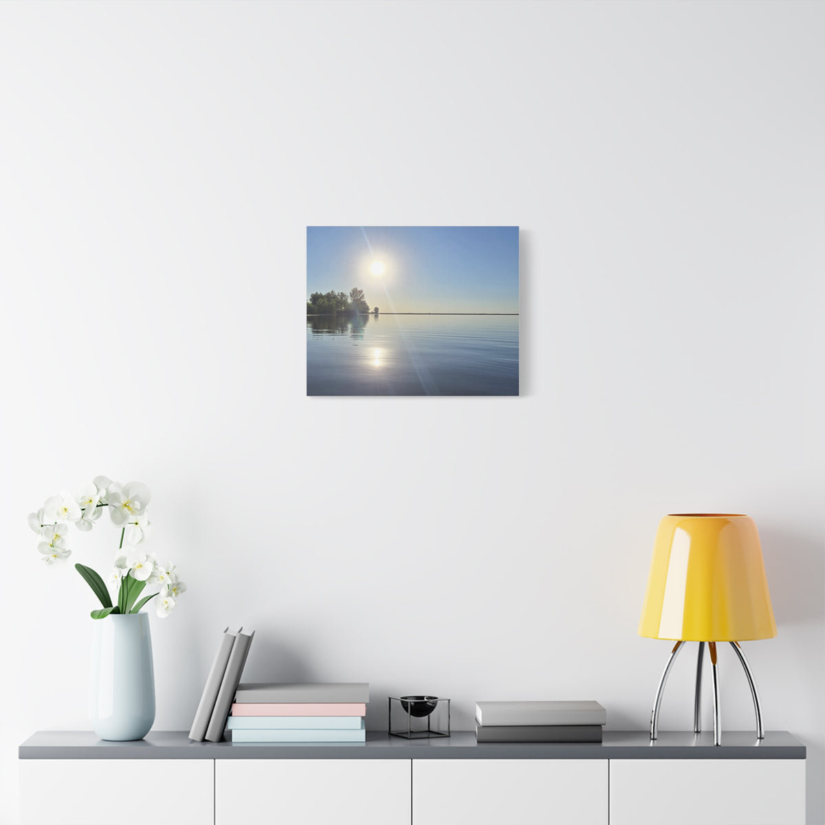 Morning Waterfront View Canvas Print