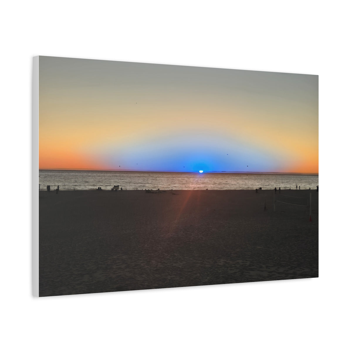 Rare Blue Flash Gallery Sunset Canvas Print