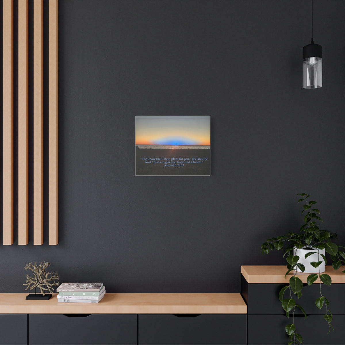 Jeremiah 29:11 Rare Blue Flash Canvas Print