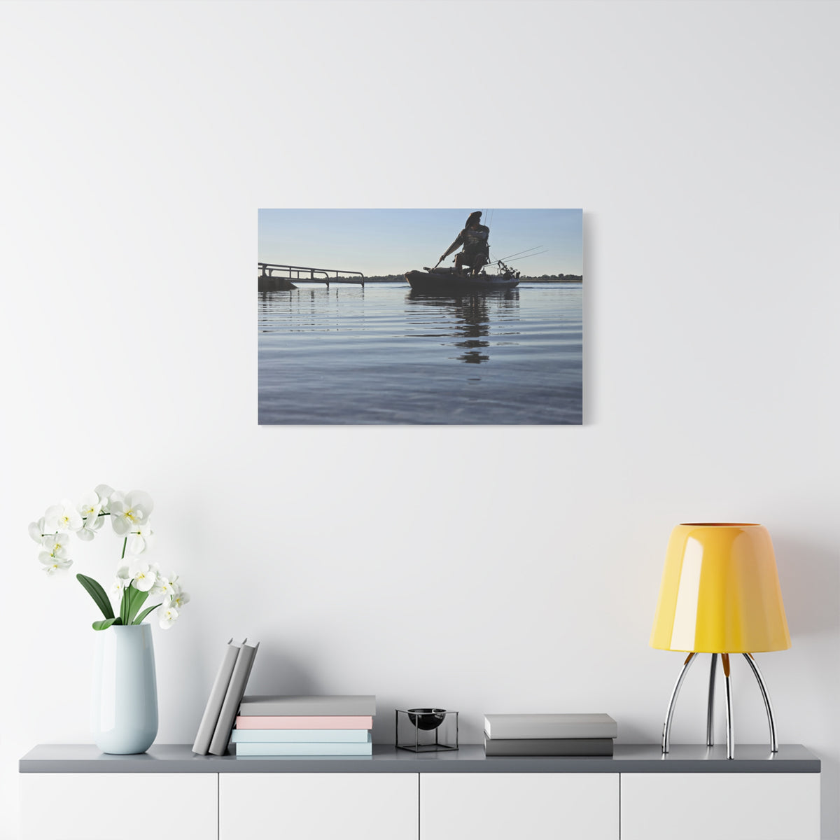 Nothing Beats Fishing Water View Canvas Print