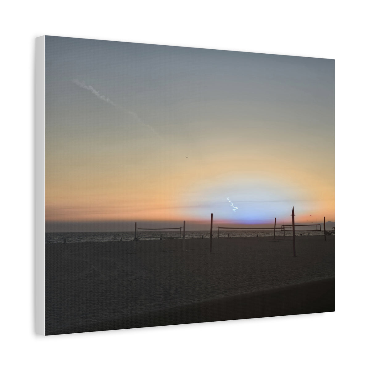 Rare Blue Flash After Beach Volleyball Canvas Print