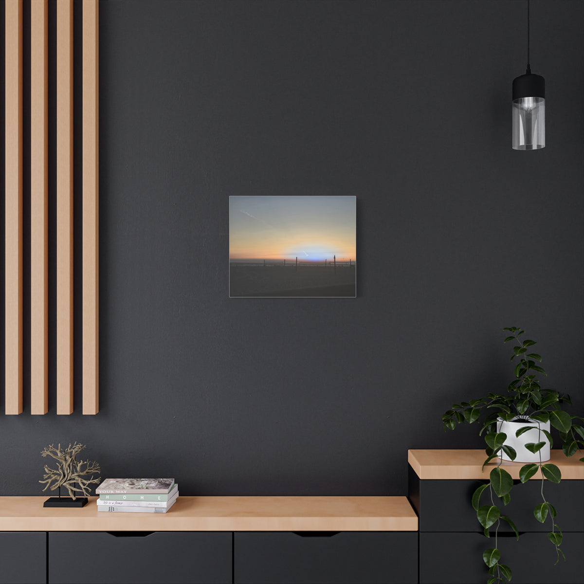 Rare Blue Flash After Beach Volleyball Canvas Print