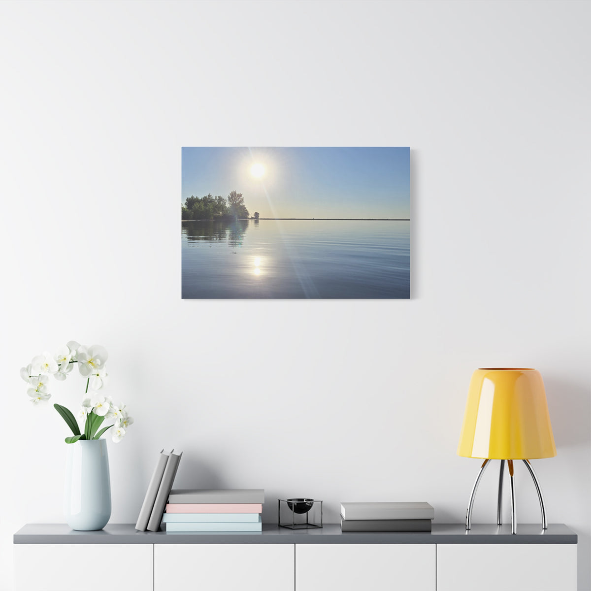Morning Waterfront View Canvas Print