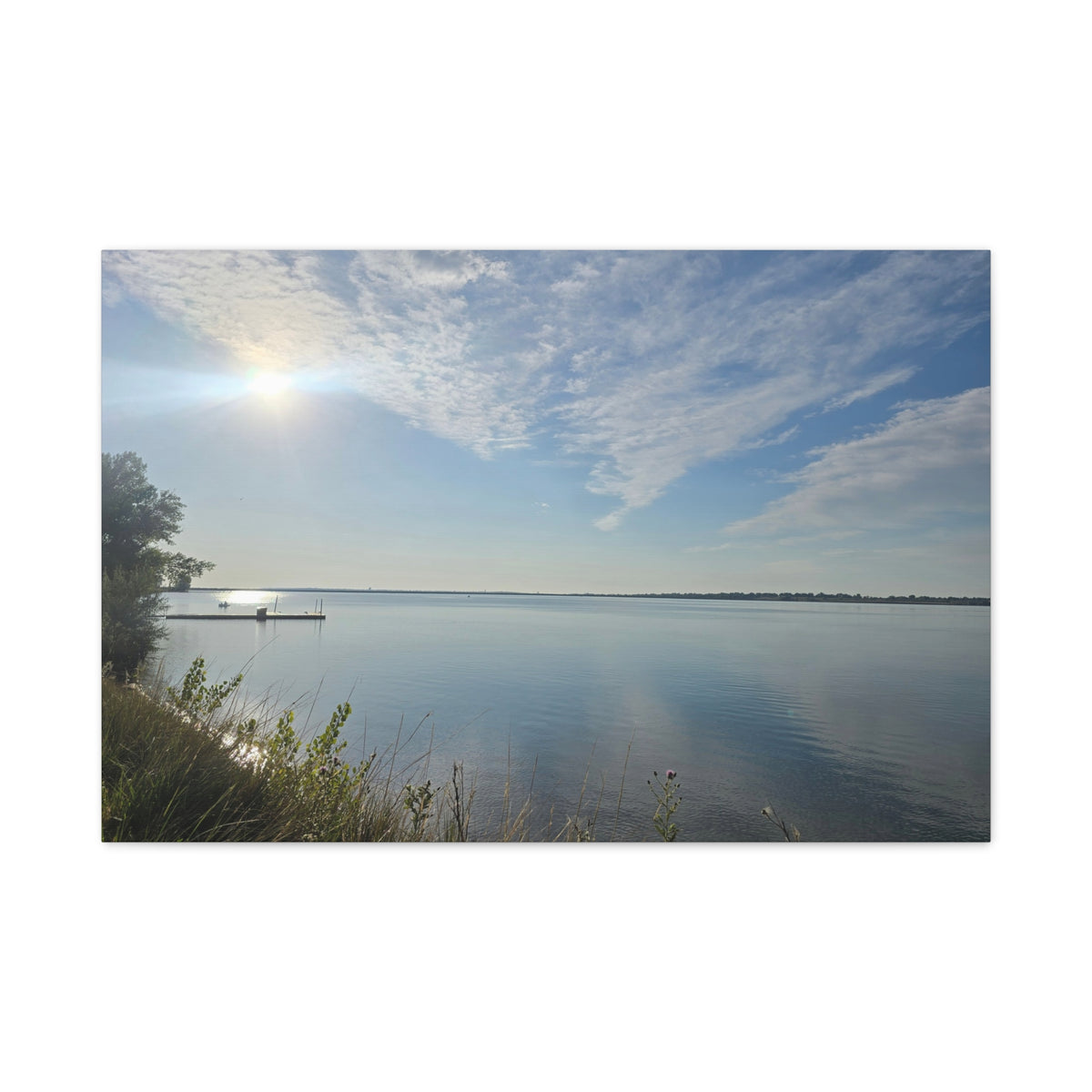 Beautiful Waterfront Morning Canvas Print