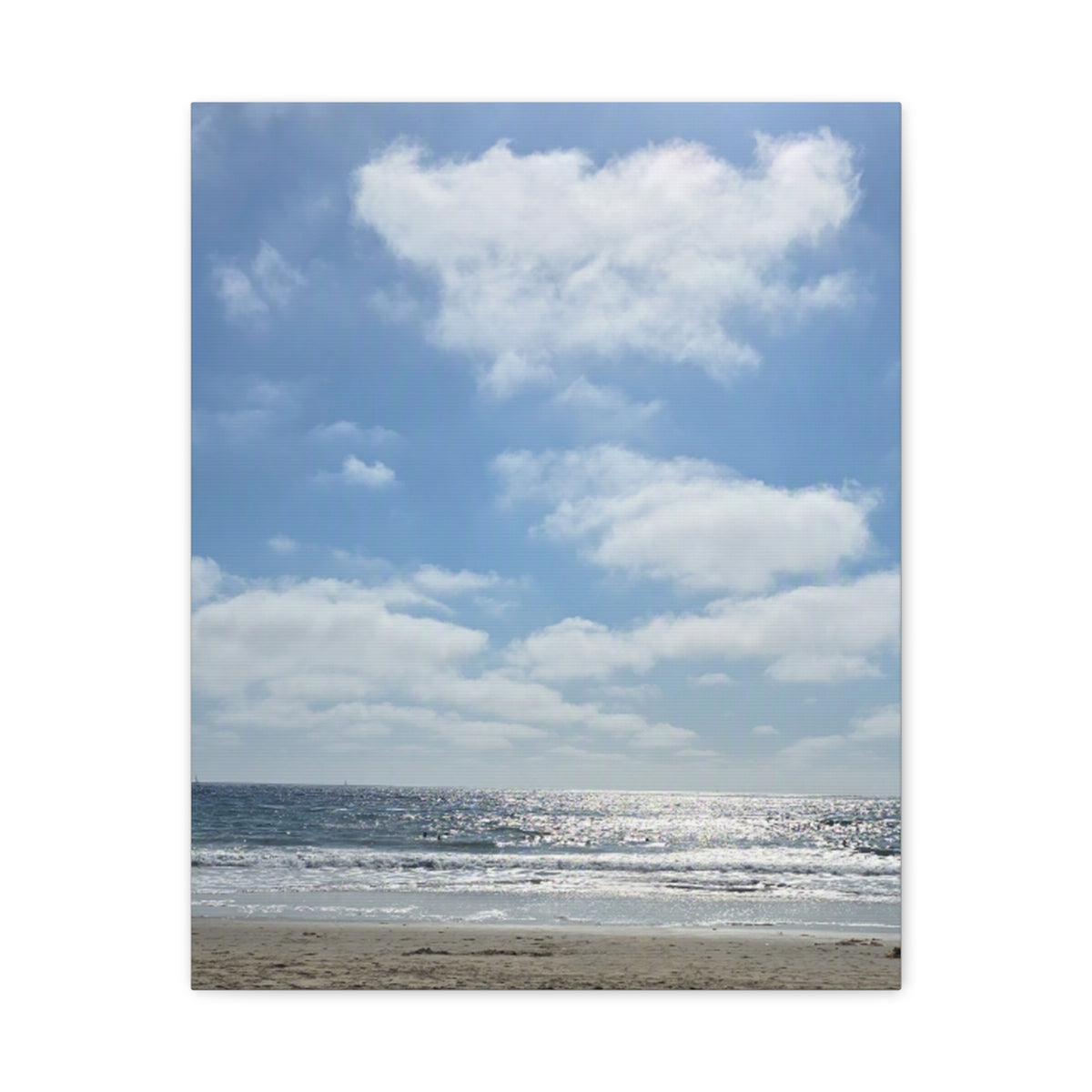 Beautiful Beachfront Day Canvas Print