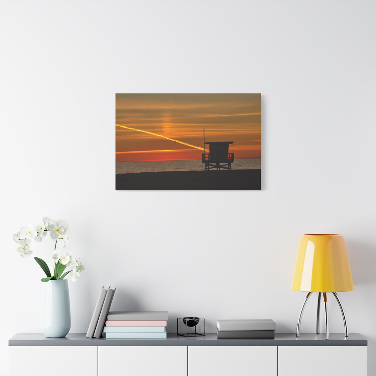 Thankful Sunset Beach Canvas Print