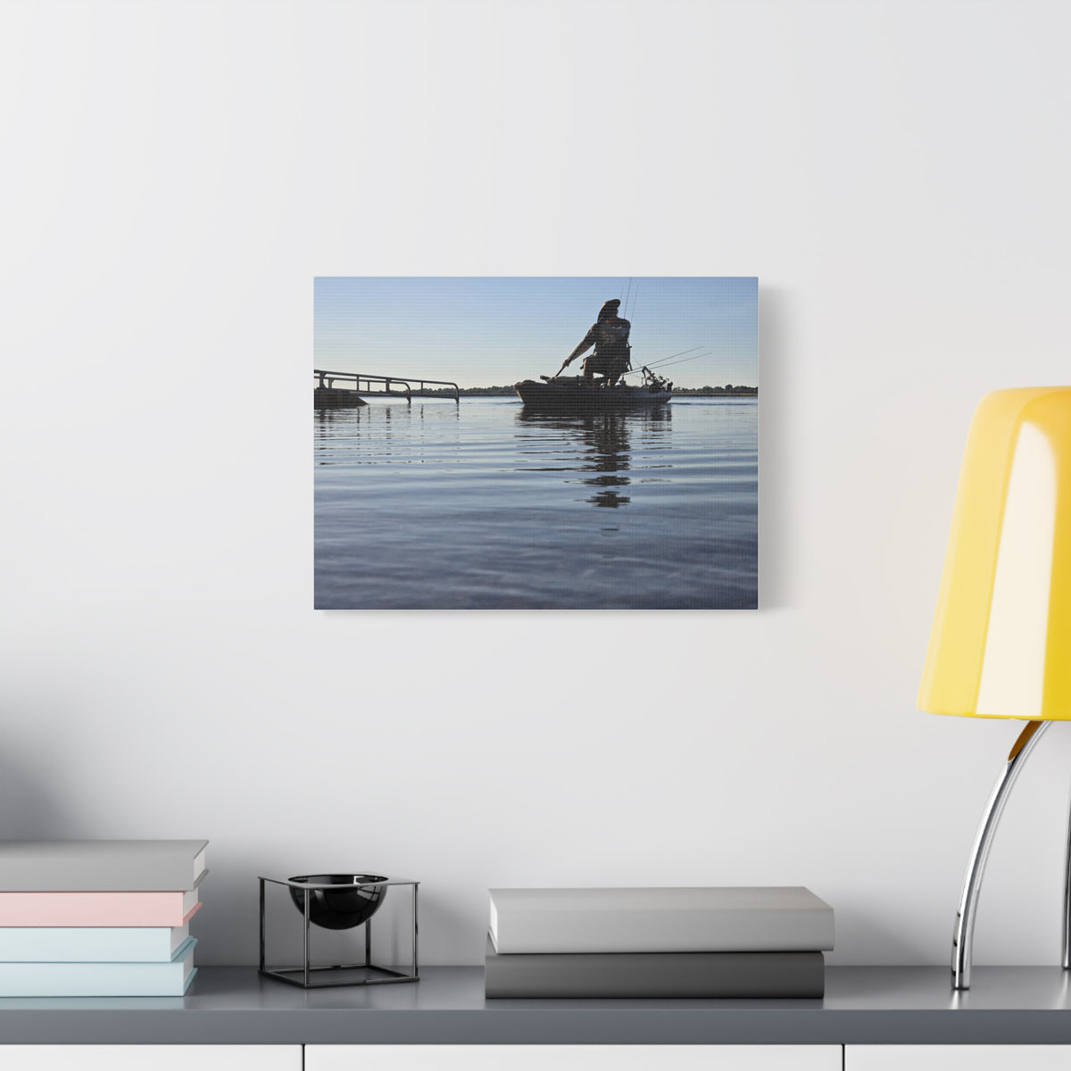 Nothing Beats Fishing Water View Canvas Print