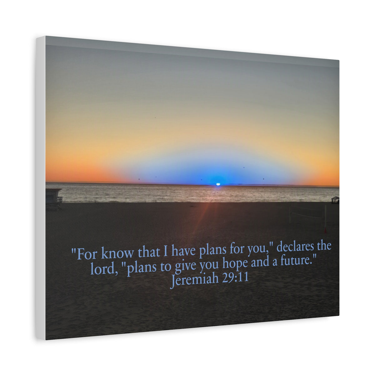Jeremiah 29:11 Rare Blue Flash Canvas Print