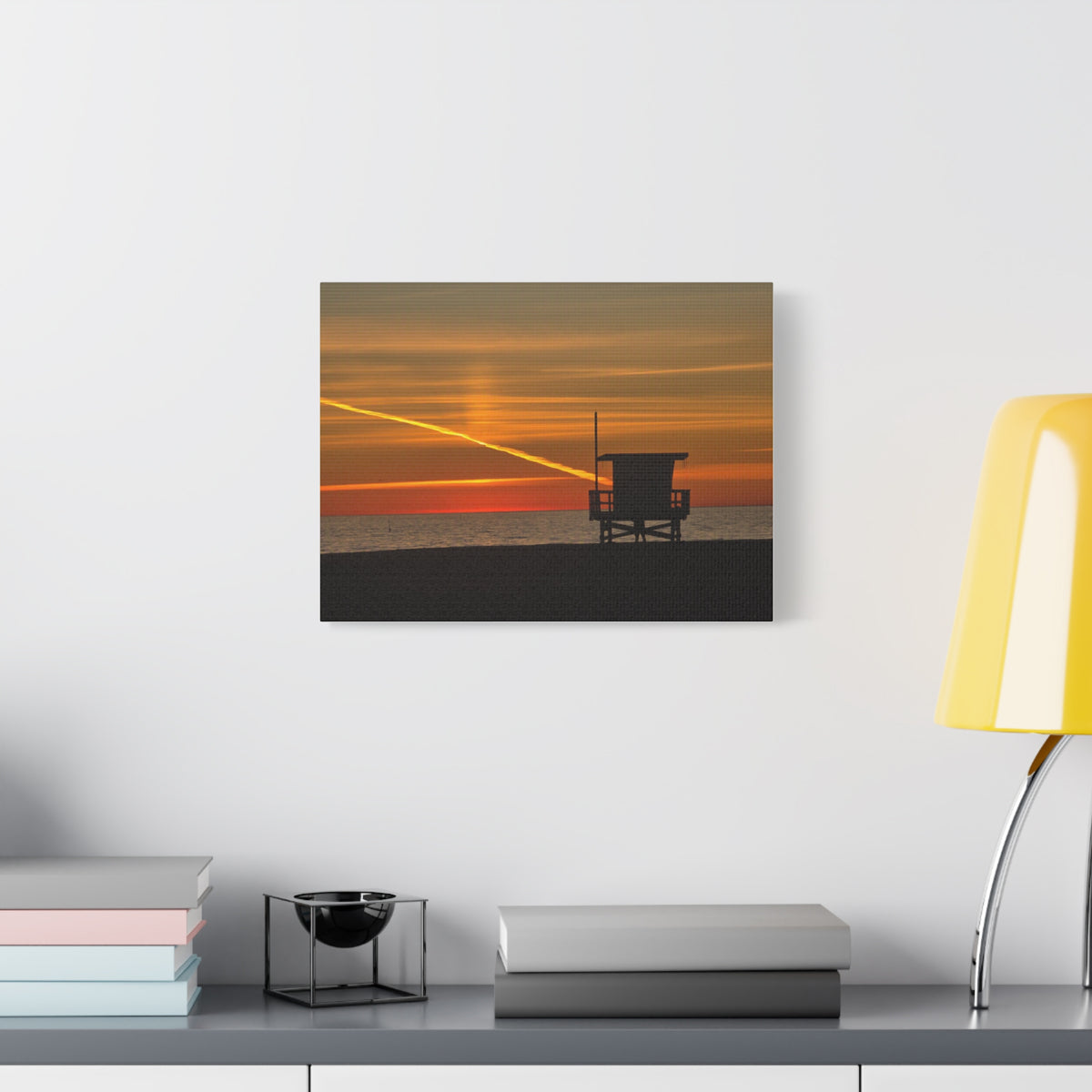 Thankful Sunset Beach Canvas Print