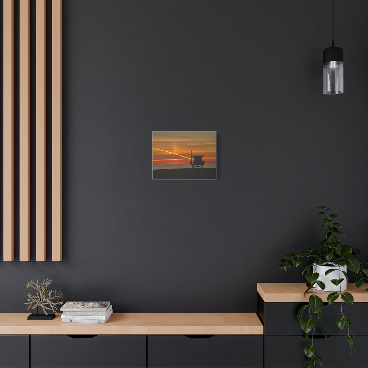 Thankful Sunset Beach Canvas Print