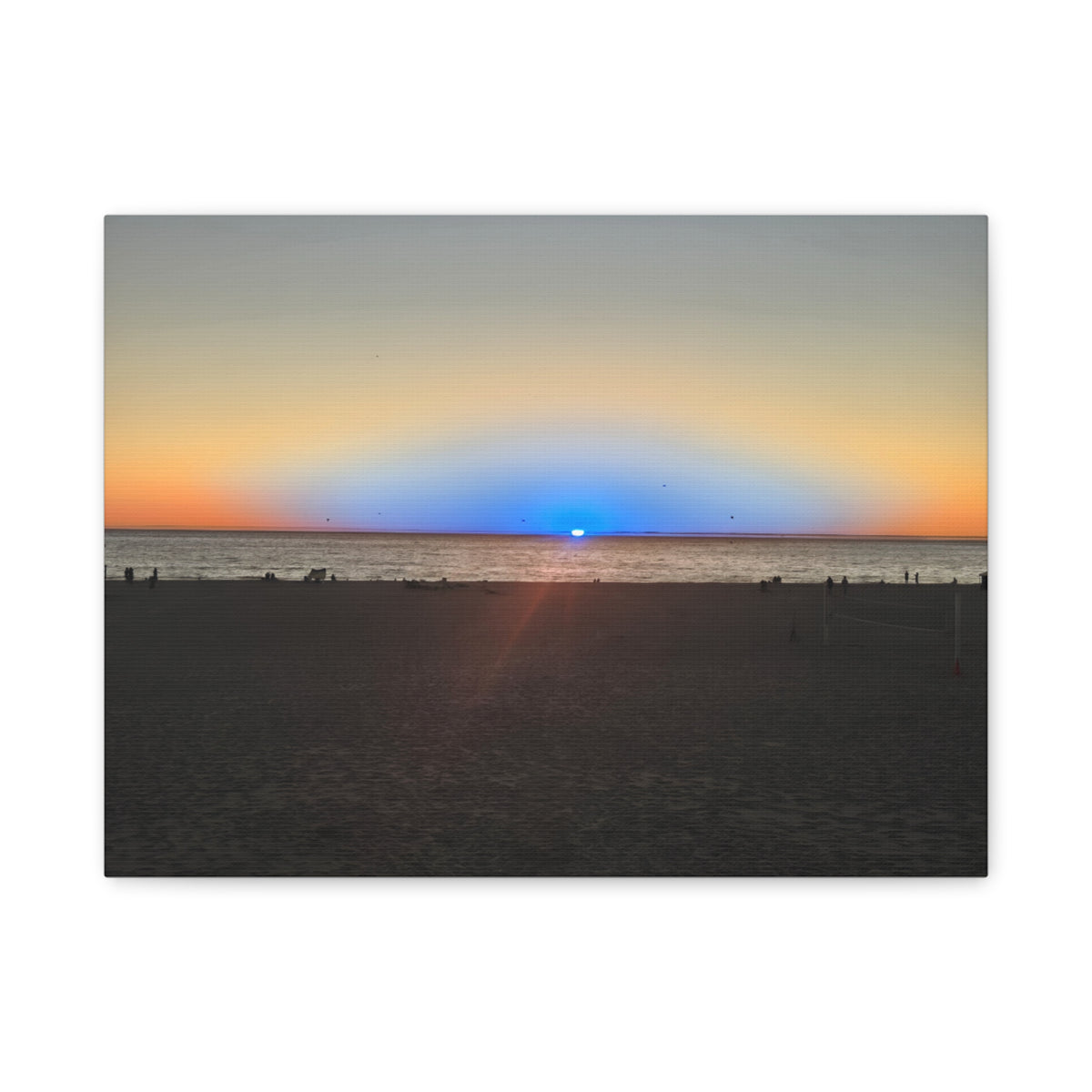 Rare Blue Flash Gallery Sunset Canvas Print
