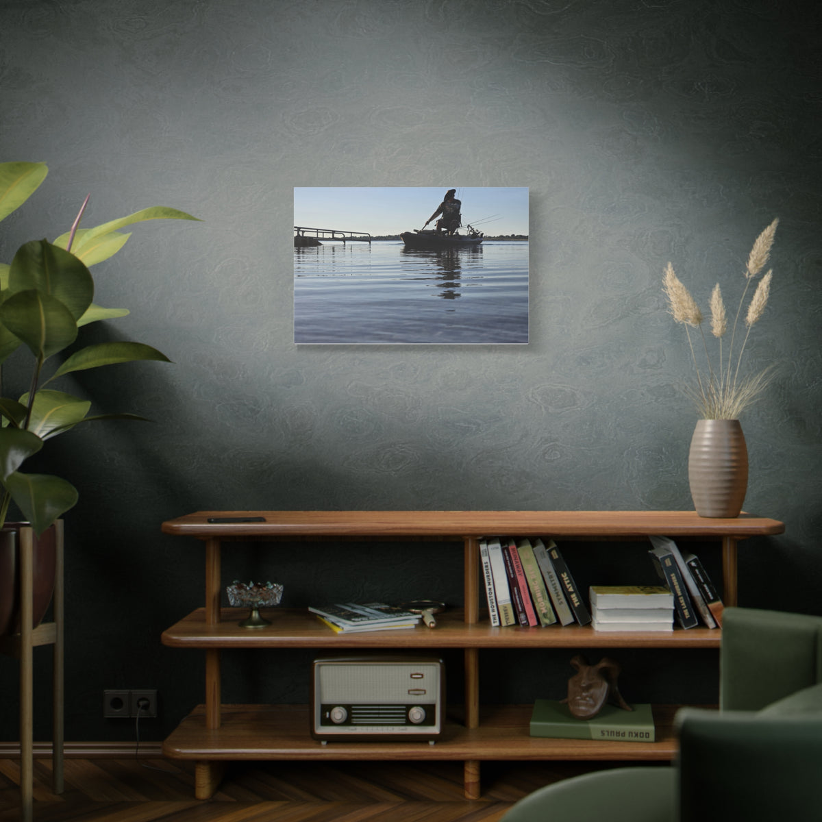 Nothing Beats Fishing Water View Canvas Print