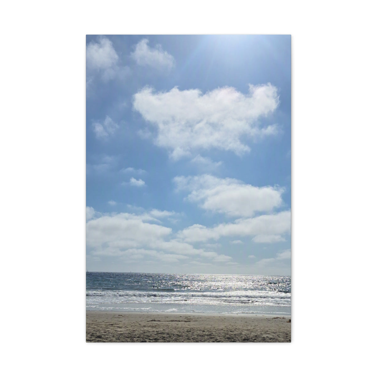 Beautiful Beachfront Day Canvas Print