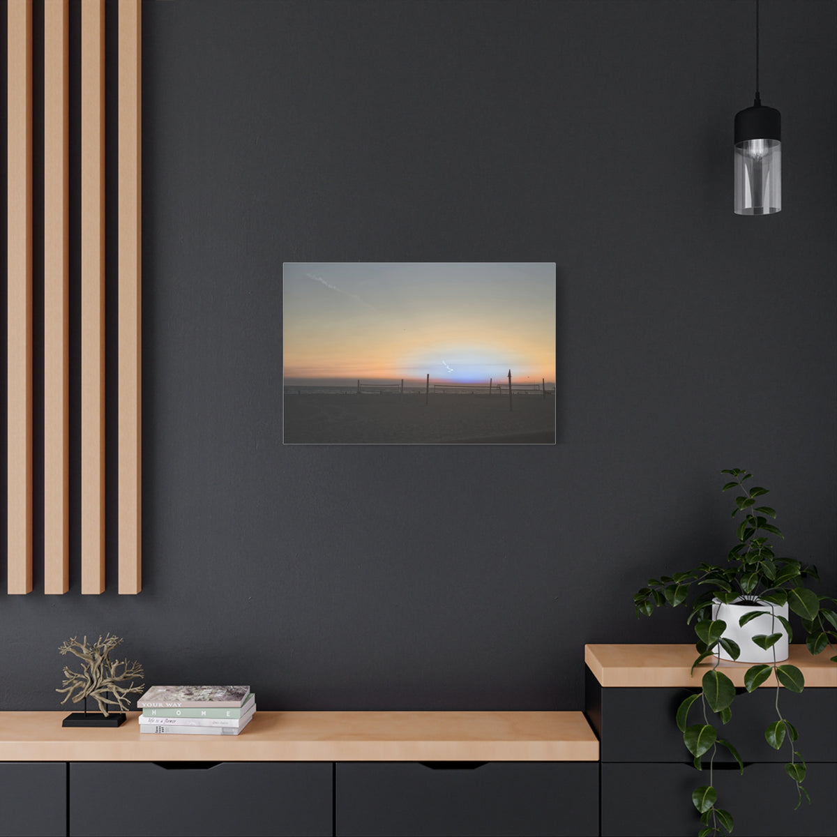 Rare Blue Flash After Beach Volleyball Canvas Print
