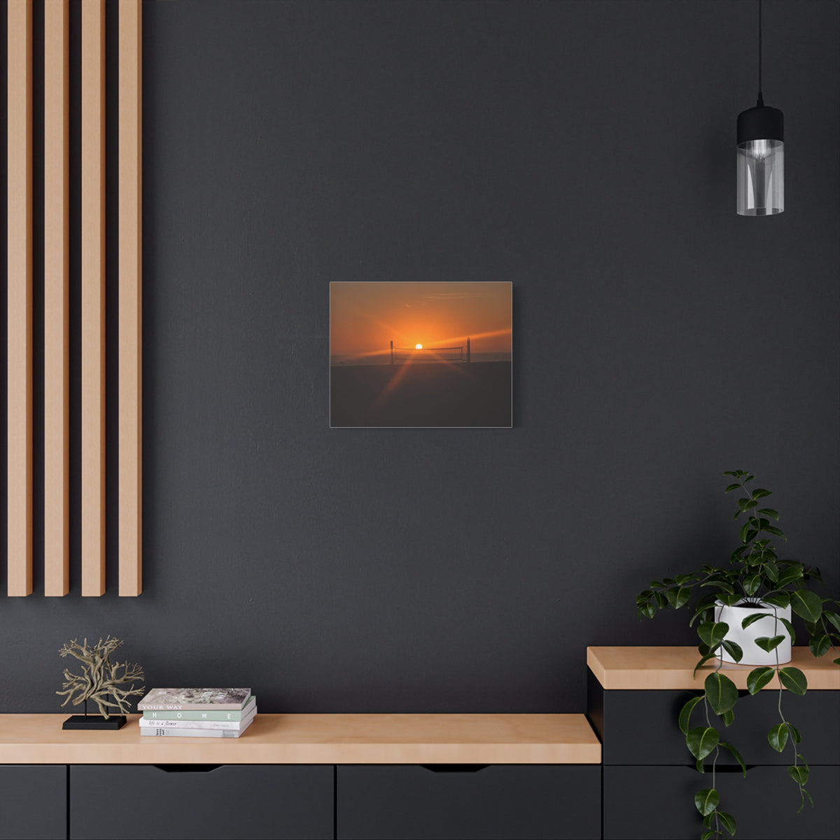 Beachfront Sunset Canvas Print