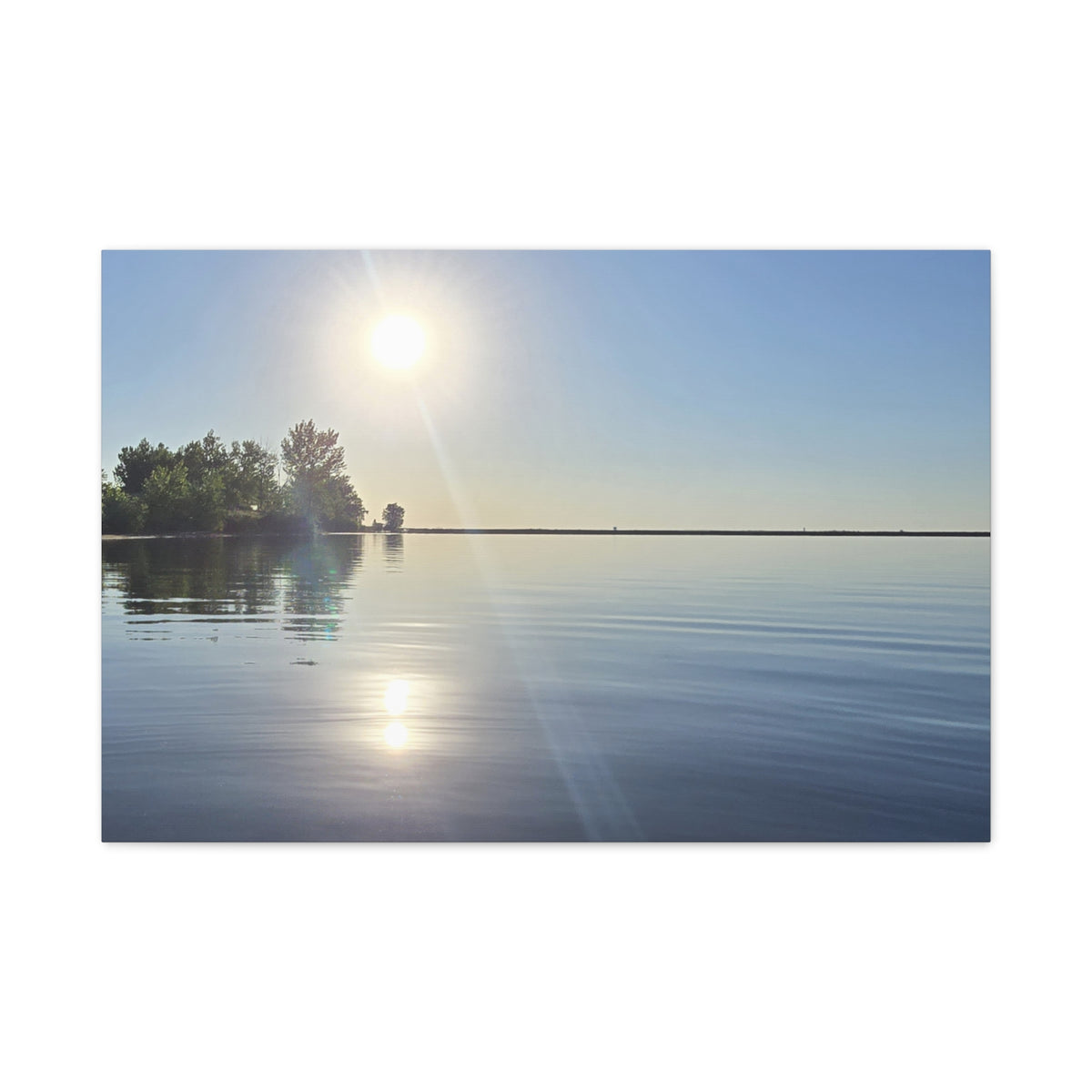 Morning Waterfront View Canvas Print