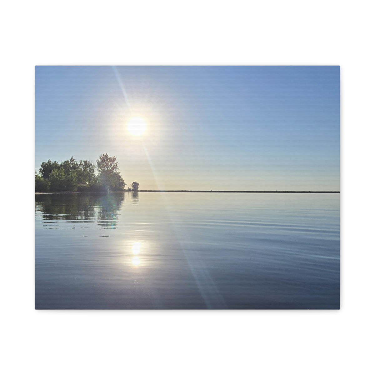 Morning Waterfront View Canvas Print