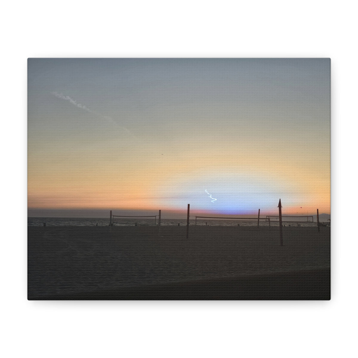 Rare Blue Flash After Beach Volleyball Canvas Print