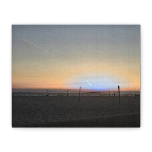 Rare Blue Flash After Beach Volleyball Canvas Print