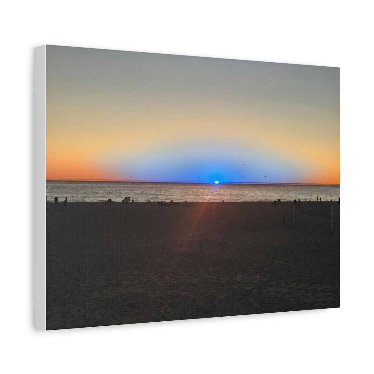 Rare Blue Flash Gallery Sunset Canvas Print