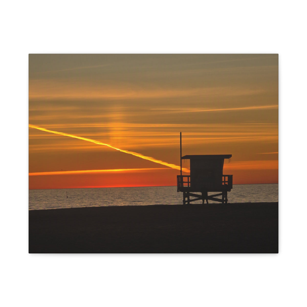 Thankful Sunset Beach Canvas Print
